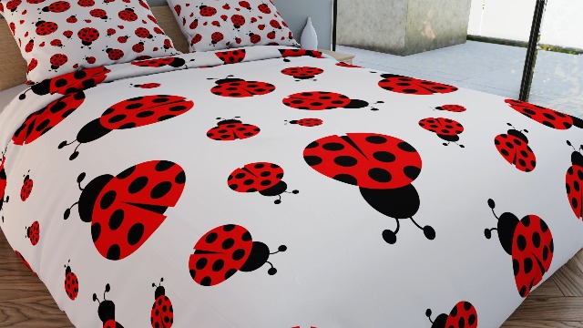Amazon.com: Feelyou Ladybug Bedding Set Cute Bug Pattern Bed Sheet